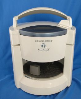 Black & Decker Lids Off Automatic Electric Jar Opener Model JW200 