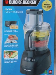 Black & Decker 10 Cup PowerPro Food Processor FP2500 * Black