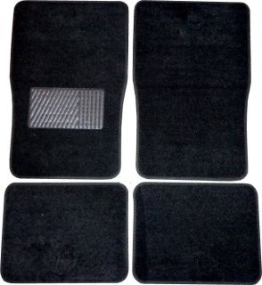 Grey Black Faux Leather Next Generation Car Seat Covers w/ Black Mats 
