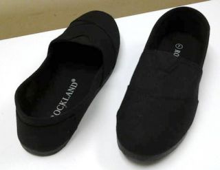 New Womens Canvas Slip on Sneaker Shoes Size 9 Black
