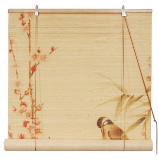 Oriental Furniture Love Birds Bamboo Blinds 48 Width