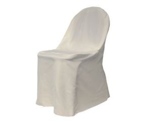   Round Polyester Fabric Chair Covers Wedding Party 4 Colors
