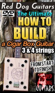   To Build a Cigar Box Guitar Dobro banjo Slide 3 or 4 string Blues Rock