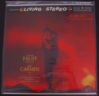 Alexander Gibson Gounod Faust Bizet Carmen RCA LSC 2449 re Issue 