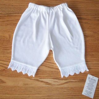 Custom Victorian Baby Bloomer Pant Organic Cotton Diaper Cover 