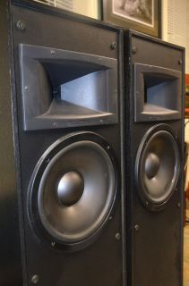 Klipsch KG 4 5 Speakers in Solid Black Oak