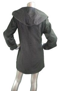 RETAIL $648  Womens Charcoal 100% Cashmere Coat Size S 