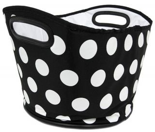 Scratch and Dent` Black/White Polka Dot Softsided Cooler Bag Shopping