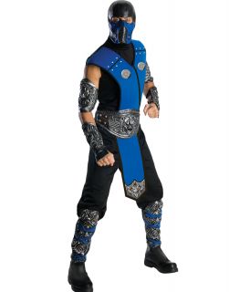 Adult Subzero Mortal Kombat Video Game Movie Mens Halloween Costume 