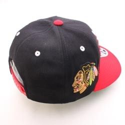 Chicago Blackhawks Hat Cap Superstar Snapback Blk Red
