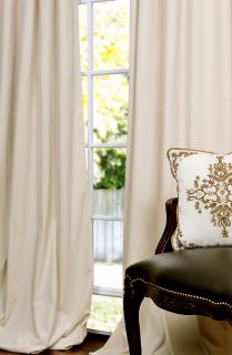 ivory pole pocket velvet blackout curtains drapes luxurious affordable 