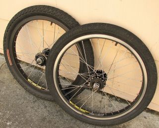 Alex MX22 BMX Wheels Rims Tires Used Black