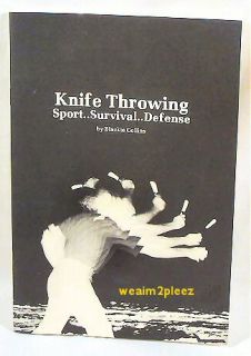 Book of Knife Throwing by Blackie Collins Defense New Booklet Survival 