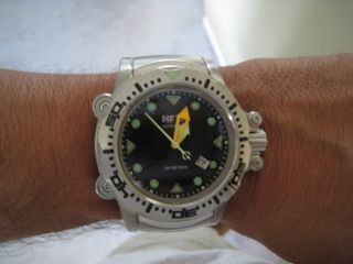 NFW Viperfish Automatic Bracelet and Rubber Strap Black Dial