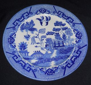 Vintage Blue Willow China * Dinner Plate * Japan