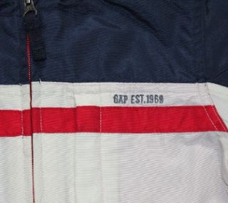 es Baby Gap ~ Boys Red White & Blue Water Rain Resistant Jacket SCHOOL 