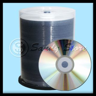 100 52x 700MB 80min CD R Silver Top Blank Media Discs