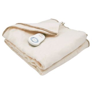   Fleece Throw Electric Heated Blanket Seashell 8410 030 757
