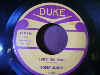 1962 Mint M Soul Blues 45 Bobby Bland I Pity The Fool Close to You 