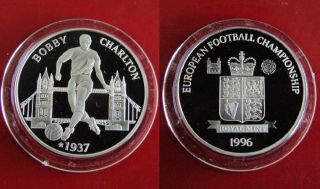 Bobby Charlton 1996 Royal Mint Silver Proof Medal