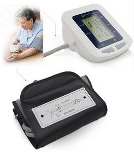 Electronic Blood Pressure Heart Rate Monitor Systolic Diastolic 
