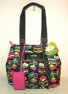 Lily Bloom Eco Friendly Handbag Karma Flower Recycled Fabric Tote Bag 