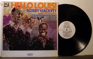 BOBBY HACKETT Hello Louis Music Of Louis Armstrong 64 MONO WLP M looks 