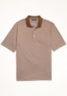 Bobby Jones Mens Chevron Jacquard Polo Shirt