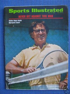 Sports Illustrated Bobby Riggs Margaret Court 1973