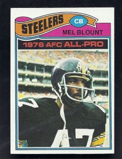 Mel Blount Pittsburgh Steelers 1977 Topps Card 180