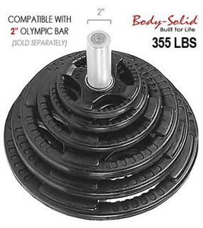 Body Solid Rubber Grip Olympic Plate Weight ORST355