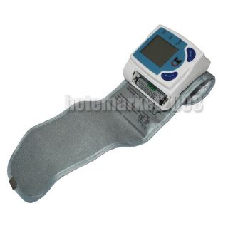 Digital Wrist Blood Pressure Monitor Heart Beat Meter Special Plastic 