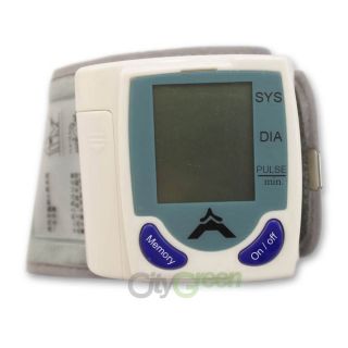 Digital Memory Wrist Blood Pressure Monitor & Heart Beat Meter Memory 