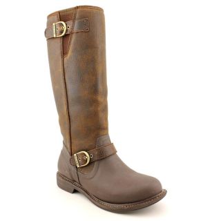 Used Bogs McKenna Womens Size 9 Brown Leather Rain Boots