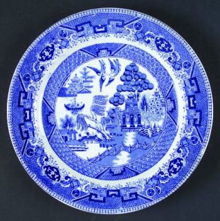buffalo pottery blue willow dessert pie plate 42715