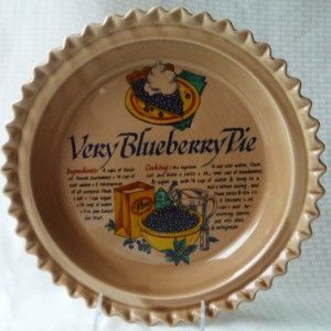 ceramic very blueberry pie plate universal trumps euc