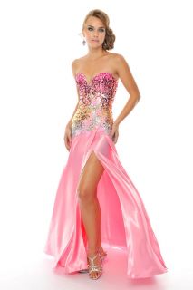 Precious Formals P55060 Pink Formal Ball Gown Prom Pageant Dress Size 
