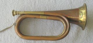 Brass Bugle from India Actually Plays or for Decoration