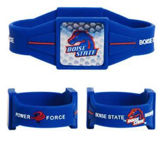 Boise State Broncos Ionic Bracelet Balance 8 Power Force Hologram Dual 
