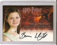 Harry Potter Gofu Bonnie Wright Ginny Weasley Auto Card
