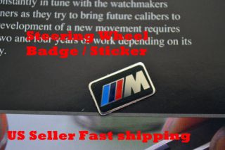 BMW M M Steering Wheel Badge Sticker Emblem M3 M5 x3 x5 M Tec Tech M 