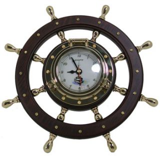 New Nautical SHIPs Wheel Clock for Boat Home Gift