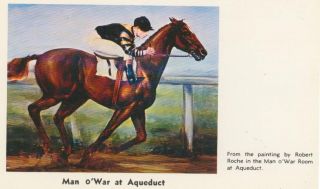 Man OWar Painting by Robert Roche Aqueduct Long Island