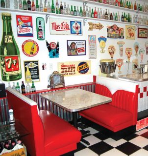 New Hot Rod Diner Booth Set Restaurant Booths Vintage