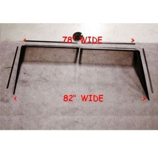 Aluminum Frame 78in Wide Tinted Boat Windshield