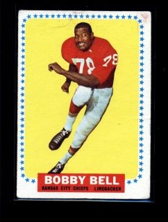 1964 Topps 90 Bobby Bell Chiefs Rookie VG 29478