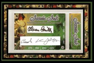 Dean Smith Bobby Knight Iconic Ink Signed Auto GAI 1 1