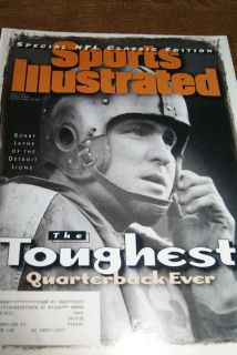   Sports Illustrated Special NFL Edition! TOUGHEST QB EVER! Bobby Layne