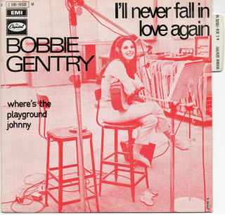 RARE French Original Bobbie Gentry PS Ill Never Fall in Love Again 