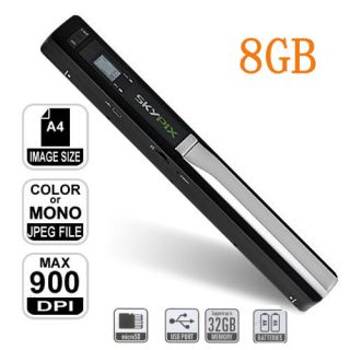   Portable 900 dpi Handyscan Book Photo Cordless A4 Color Scanner